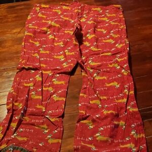 2 Pairs!! Old Navy Red Pajama Pants with Dachshund Print 2 Pairs!!!